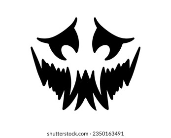 Pumpkin or Ghost Halloween Scary Face