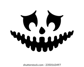 Pumpkin or Ghost Halloween Scary Face