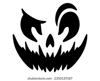 Pumpkin or Ghost Halloween Spooky Face