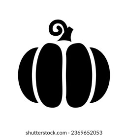 pumpkin glyph icon illustration vector graphic. Simple element illustration vector graphic, suitable for app, websites, and presentations isolated on white background