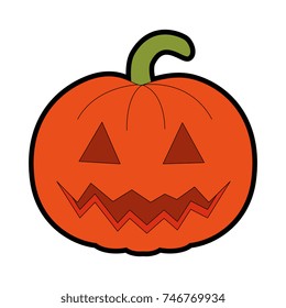 Pumpkin Hallooween Decorative Icon