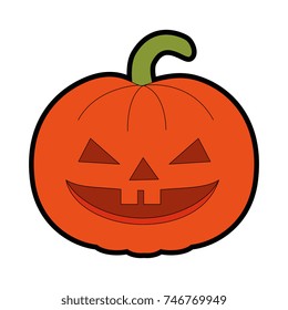 pumpkin hallooween decorative icon