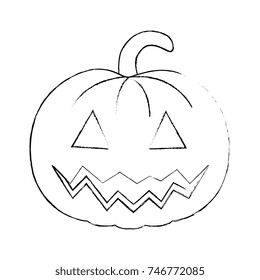 pumpkin hallooween decorative icon