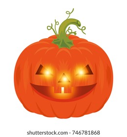pumpkin hallooween decorative icon