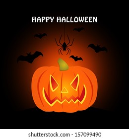 Pumpkin for Halloween / Halloween pumpkin background / card / invitation 