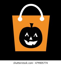 Pumpkin Halloween Candy Bag