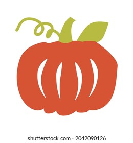 Pumpkin Halloween carved jack vector icon