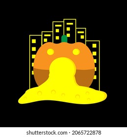 pumpkin halloween day illustration vector