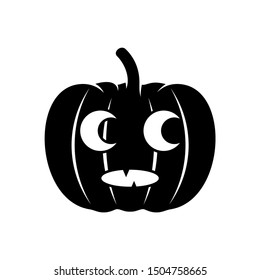 Pumpkin for Halloween Design Vector isolated. Happy Halloween Template Illustration