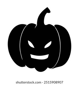 Pumpkin for Halloween Design Vector isolated. Happy Halloween Template Illustration. Clean and simple halloween pumpkin illustration