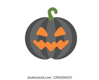 Pumpkin Halloween. Editable stroke. Vector illustration