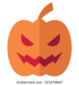 pumpkin halloween flat color icon