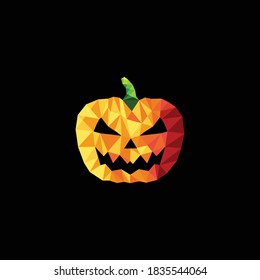 Pumpkin Halloween Geometric design vector