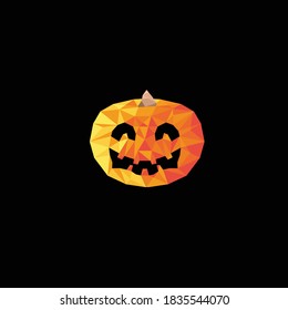 Pumpkin Halloween Geometric design vector