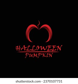 pumpkin Halloween Horror Logo Design