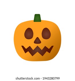 pumpkin halloween horror logo vector in celebration of halloween day