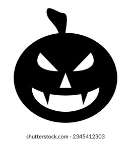 pumpkin halloween icon on transparent background