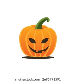 Pumpkin Halloween icon vector orange color
