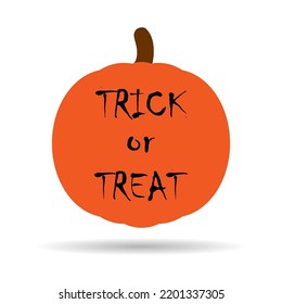 Pumpkin Halloween icon vector shadow. October celebration flat silhouette illustration isolated design .