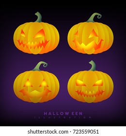 Pumpkin Halloween Illustrator Vector