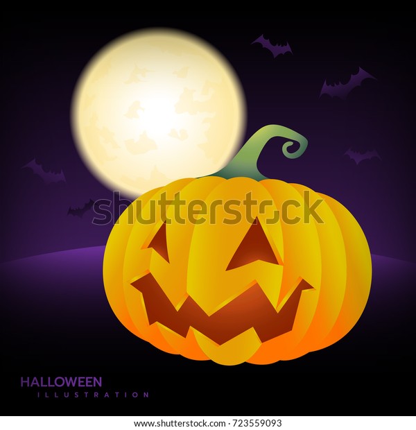 Pumpkin Halloween Illustrator Vector Stock Vector Royalty Free