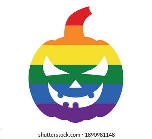 gay pride symbol pumpkin