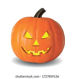 Pumpkin in Halloween With the Mesh Tool Effect