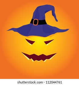 The Pumpkin in Halloween night, vector design