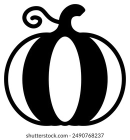 Pumpkin halloween object icon illustration