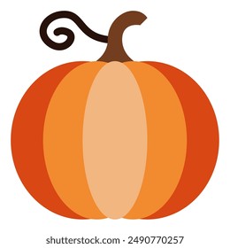 Pumpkin halloween object icon illustration