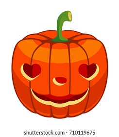 Pumpkin Halloween on a white background