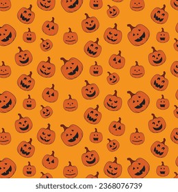 PUMPKIN HALLOWEEN  PATTERN FUN FOR CLOTH