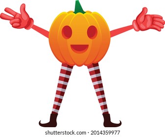 Pumpkin Halloween Poster vector art and illustration