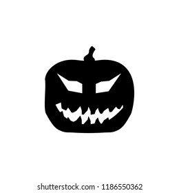 pumpkin halloween silhouette. Element of halloween illustration. Premium quality graphic design icon. Signs and symbols collection icon for websites, web design, mobile app