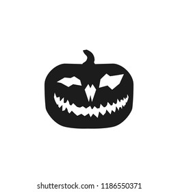 pumpkin halloween silhouette. Element of halloween illustration. Premium quality graphic design icon. Signs and symbols collection icon for websites, web design, mobile app