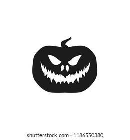 pumpkin halloween silhouette. Element of halloween illustration. Premium quality graphic design icon. Signs and symbols collection icon for websites, web design, mobile app