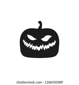pumpkin halloween silhouette. Element of halloween illustration. Premium quality graphic design icon. Signs and symbols collection icon for websites, web design, mobile app