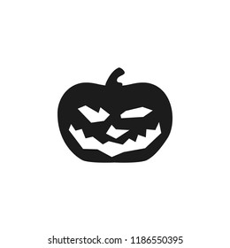 pumpkin halloween silhouette. Element of halloween illustration. Premium quality graphic design icon. Signs and symbols collection icon for websites, web design, mobile app