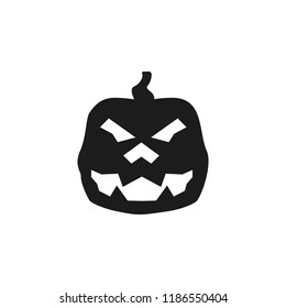 pumpkin halloween silhouette. Element of halloween illustration. Premium quality graphic design icon. Signs and symbols collection icon for websites, web design, mobile app