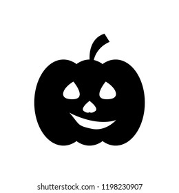 pumpkin halloween silhouette. Vector illustration.