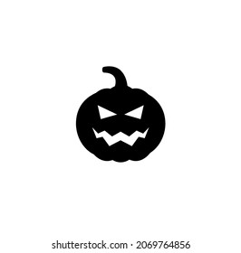Pumpkin, halloween simple icon vector illustration