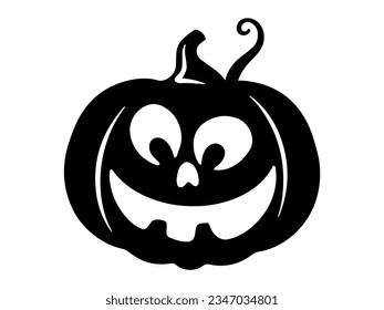 Pumpkin Halloween Spooky Face Illustration