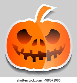 Pumpkin Halloween Sticker