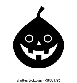 Pumpkin halloween symbol vector isolated