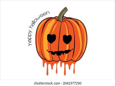 pumpkin halloween vector art design Halloween banner, scary balloons, Ghost, spider and web, vector