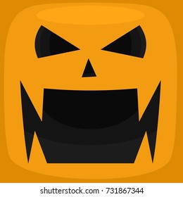 Pumpkin of Halloween vector design  