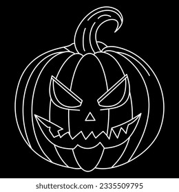 pumpkin halloween vector drawing illustrator