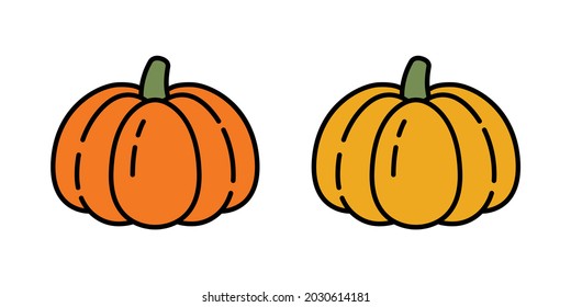 pumpkin Halloween vector icon logo symbol cartoon character ghost spooky illustration doodle design