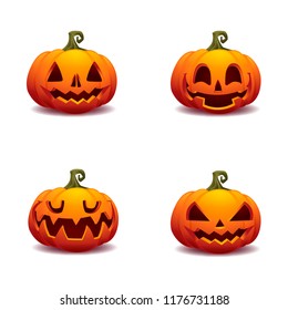 pumpkin halloween vector illustration