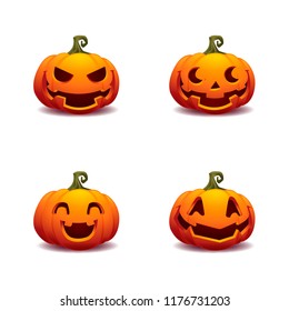 pumpkin halloween vector illustration
